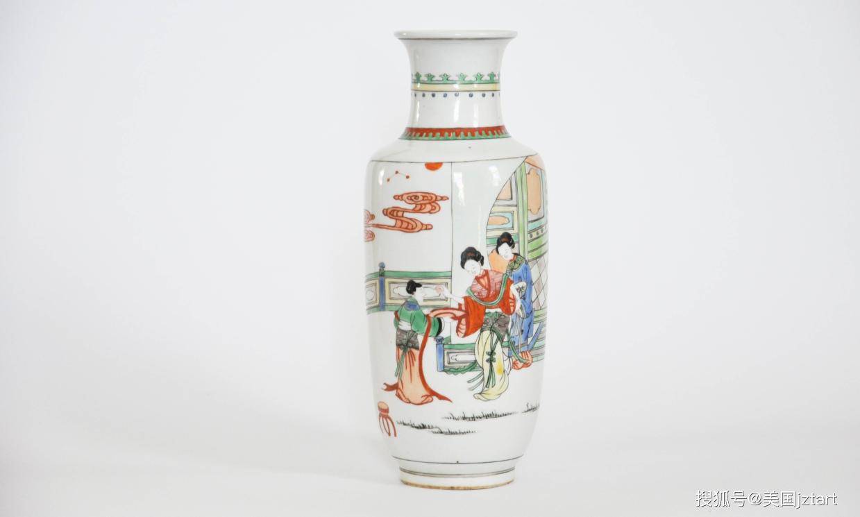艳而不俗/旦月阁珍藏康熙五彩人物故事图棒槌瓶_搜狐网