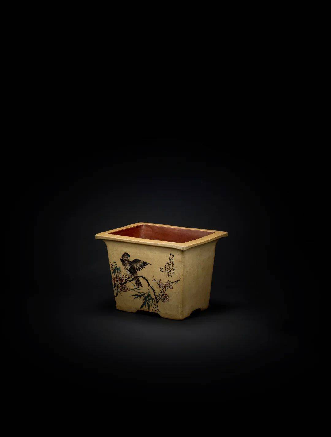 刻 金鼎商标款帽筒rmb:20,000-25,0009043 民国 · 王熙臣制 跂陶刻