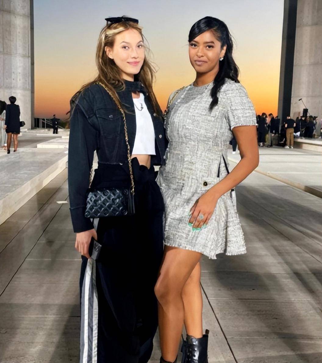 180身高大长腿抢镜,五官精致和妈妈一样_娜塔莉亚_知识_黑色