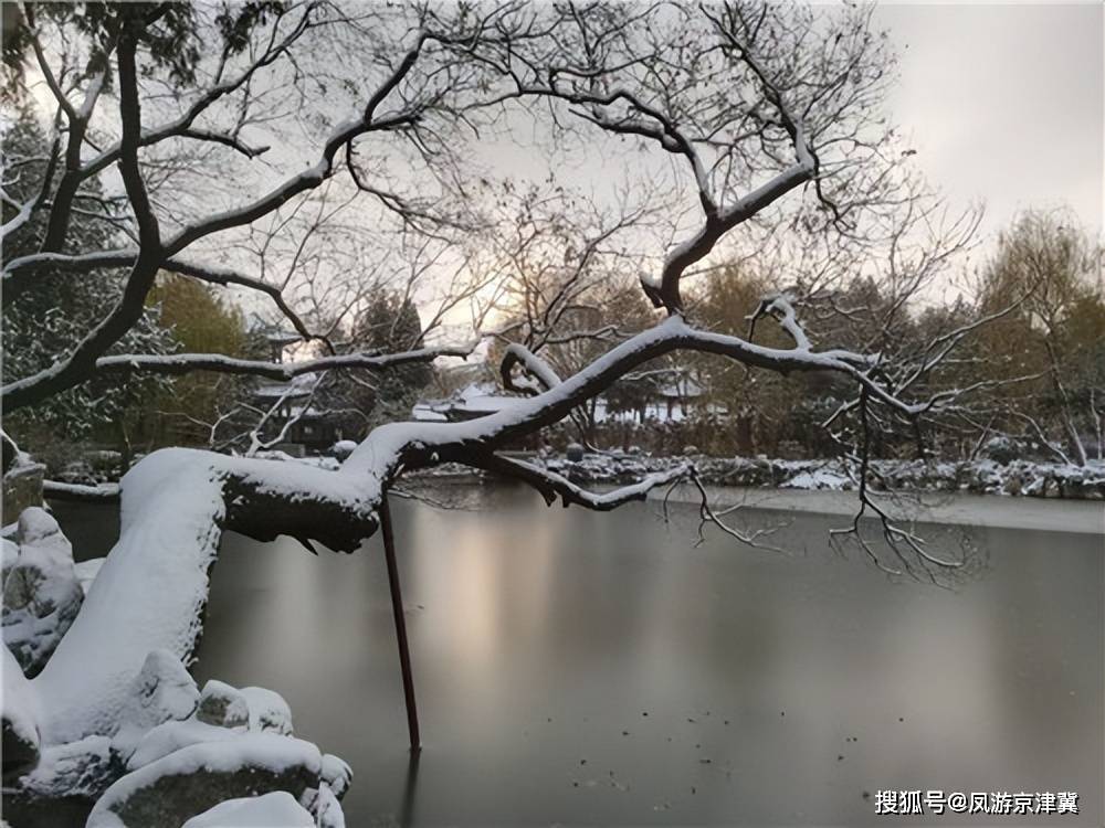 冬日专属浪漫,保定古莲花池雪景大片上新