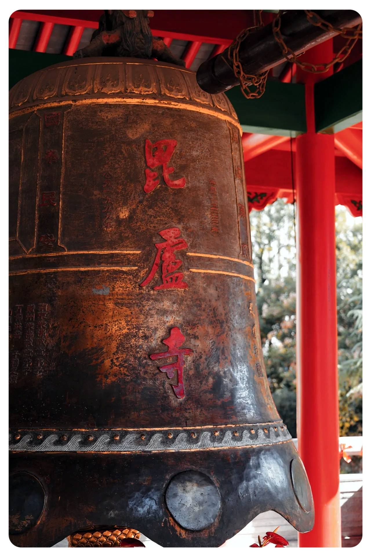 如今徜徉在香烟缭绕的毗卢寺中据说是曾国荃当年亲手种植的两株银杏