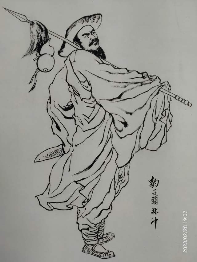 中国著名白描画家图片