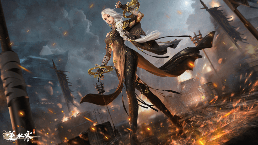 国游最帅女职业来了,一出场就踢翻一盆洗脸水,玩家