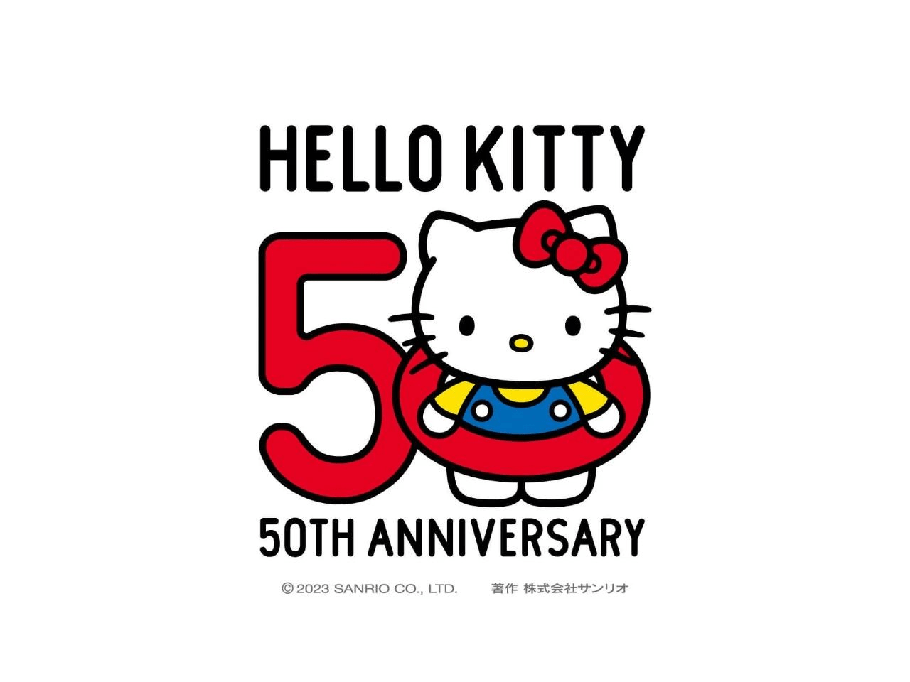 hello kitty 发布50周年海报!它的生日视觉形象也太高级又可爱辣!