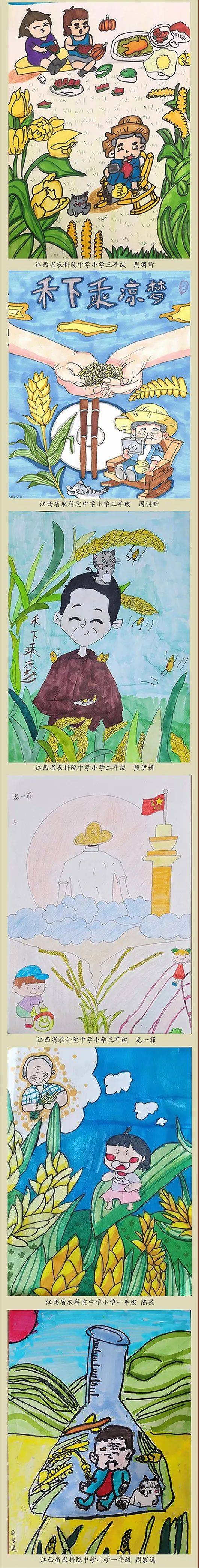 袁隆平漫画绘画图片