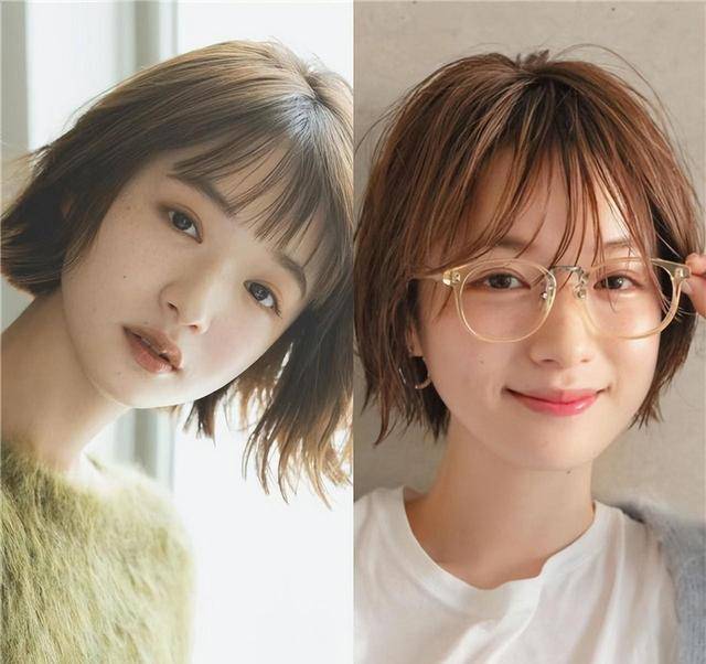 面部钝感比较强的女生来说,你可以来尝试一下层次感比较好的酒窝碎发