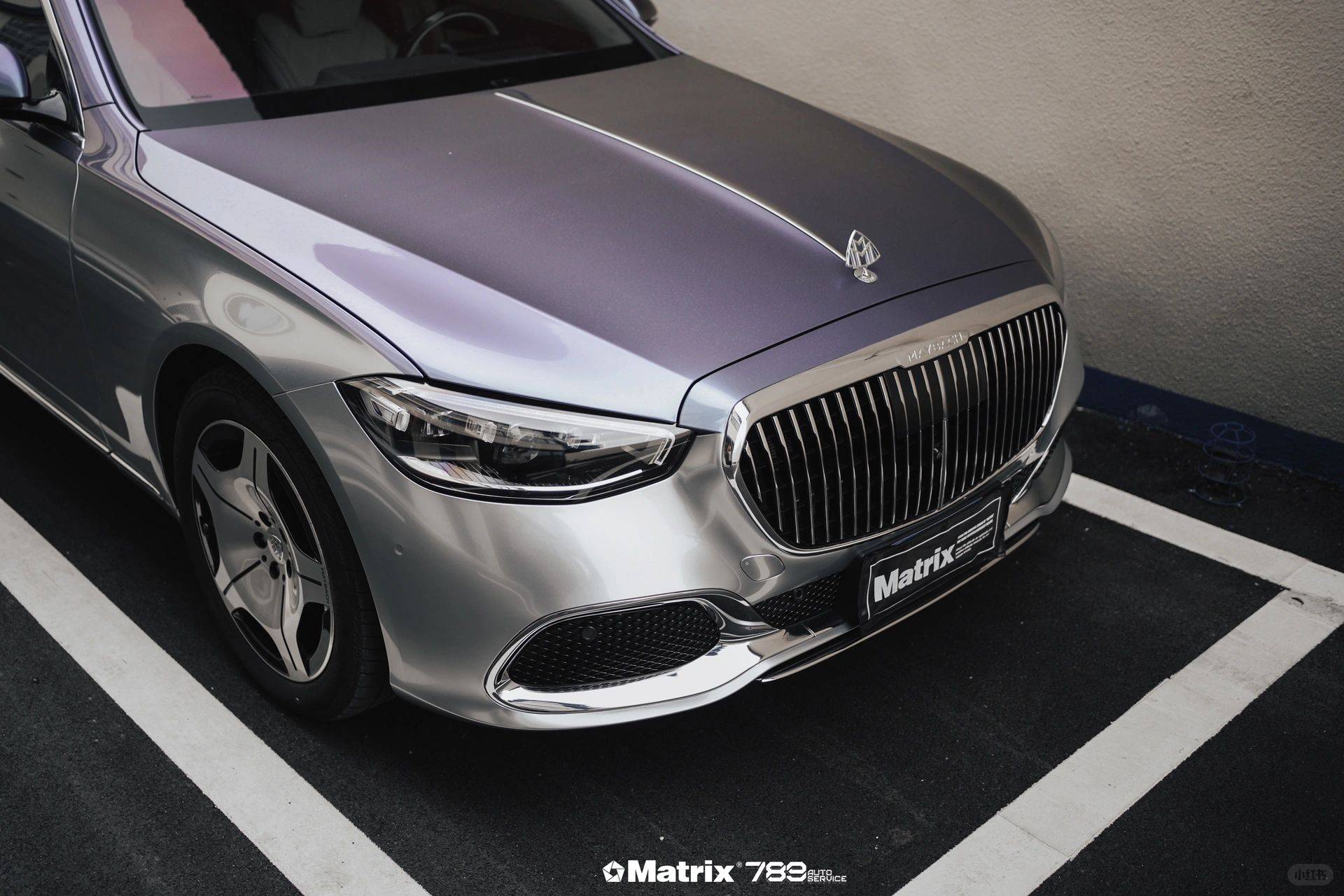 保时捷白云石矩阵改色膜金属灰紫,气场全开_搜狐汽车_搜狐网