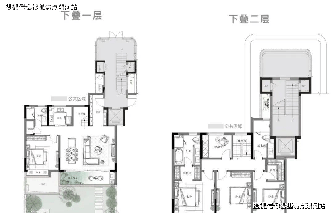 嘉興萬科光年裡最令人嚮往的無疑是約59㎡的墅居庭院(針對13#樓104室)