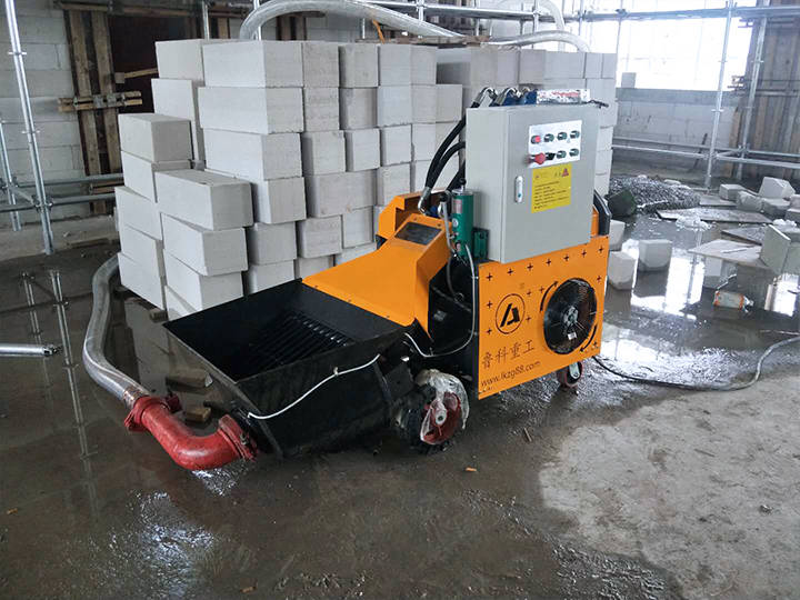 二次结构打灰地泵-机械化施工,节省人工成本5倍_操作_应用_混凝土