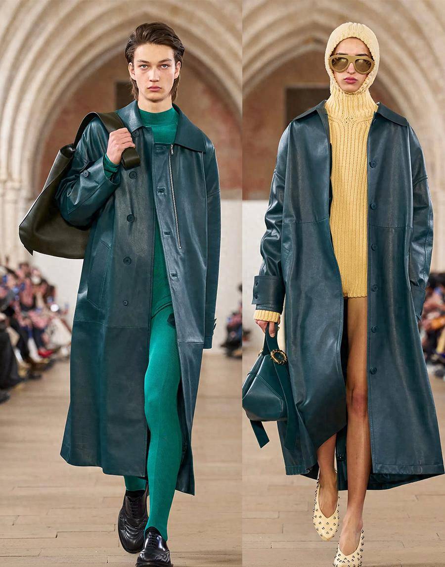 lanvin 2023秋冬流行,简约大衣,纹理时尚,对比层次_衣服_气质_质感