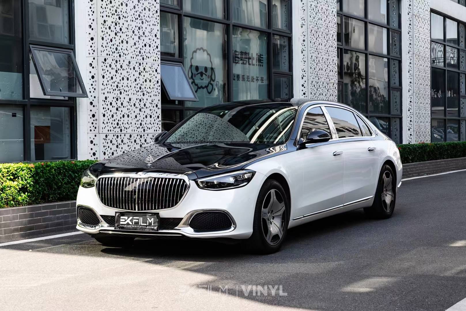 奔驰s480-ek改色膜黑白双拼,展现个性,彰显品味_搜狐汽车_搜狐网