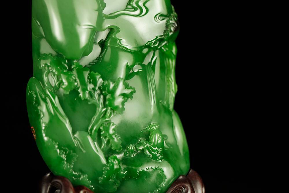 藏玉直播×中国玉雕大师顾铭精品拍落槌_作品_mm_规格