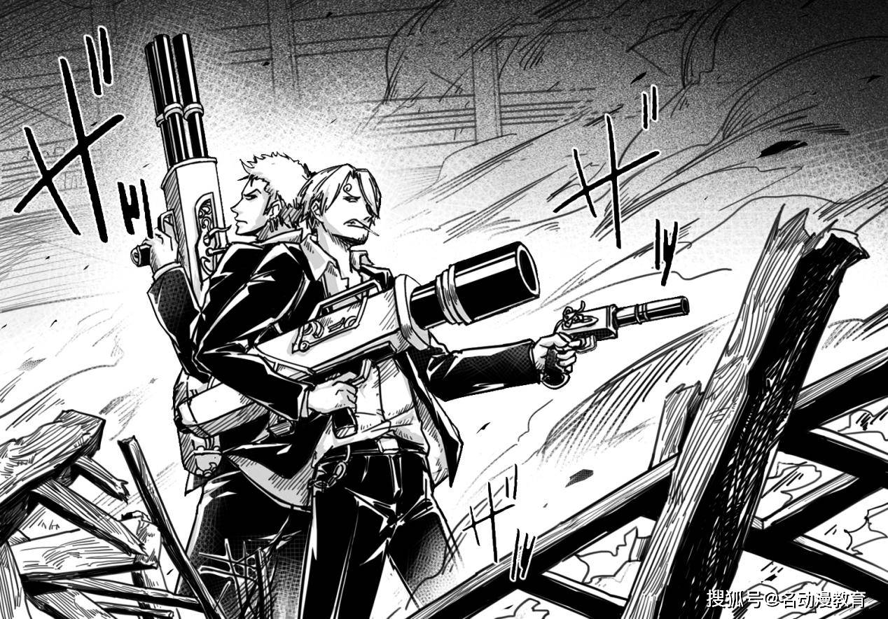 超实用的海贼王黑白漫画氛围教程,教你四分钟速通!_调整_画面_造型