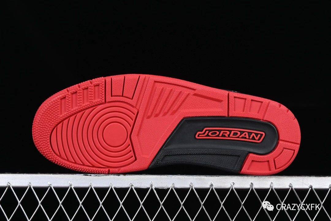 乔丹air jordan spizike low bred 合体元素黑红运动鞋_鞋带_孔以