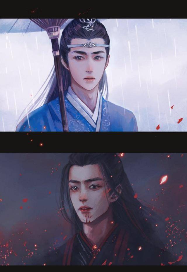 粉丝给肖战王一博p的合影,网友:史上最帅cp!_俩人_意境_光影