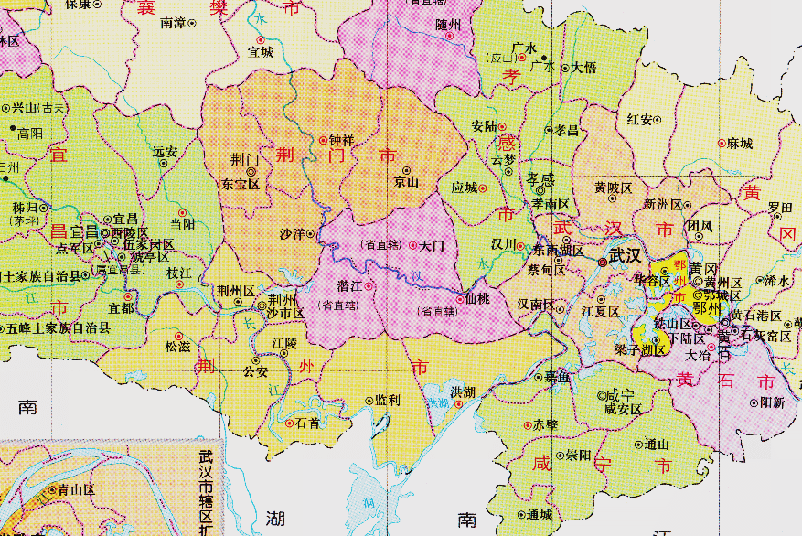 荊州市的轄區調整,湖北省的第四大城市,為何有8個區縣?