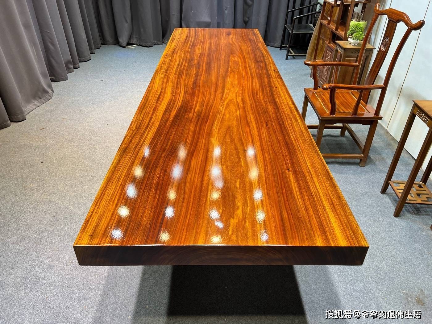 非洲奥坎花梨木实木大板质量怎么样?_自然_来自_原木