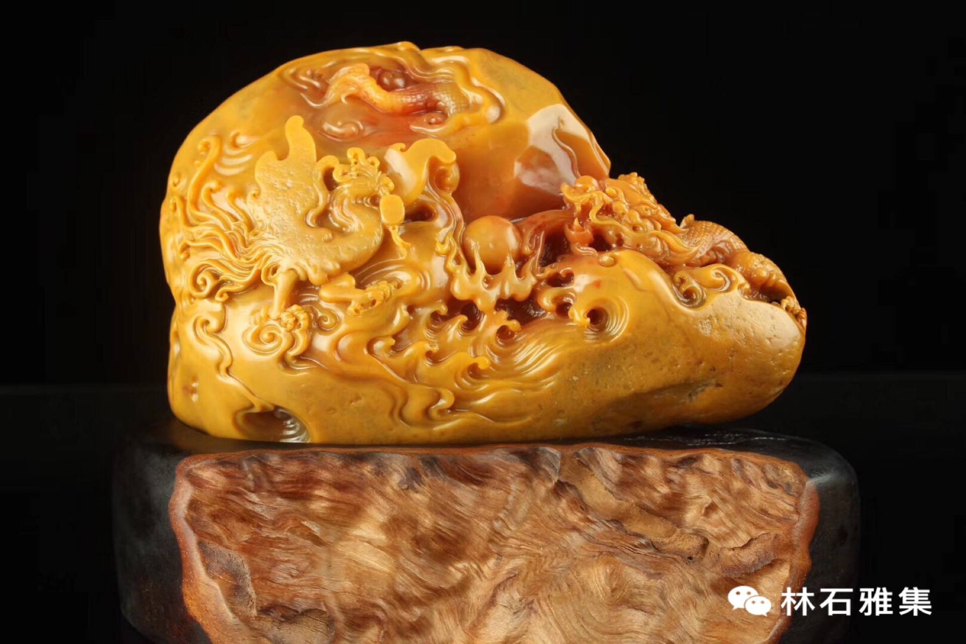 老挝田黄石简介林石雅集解读