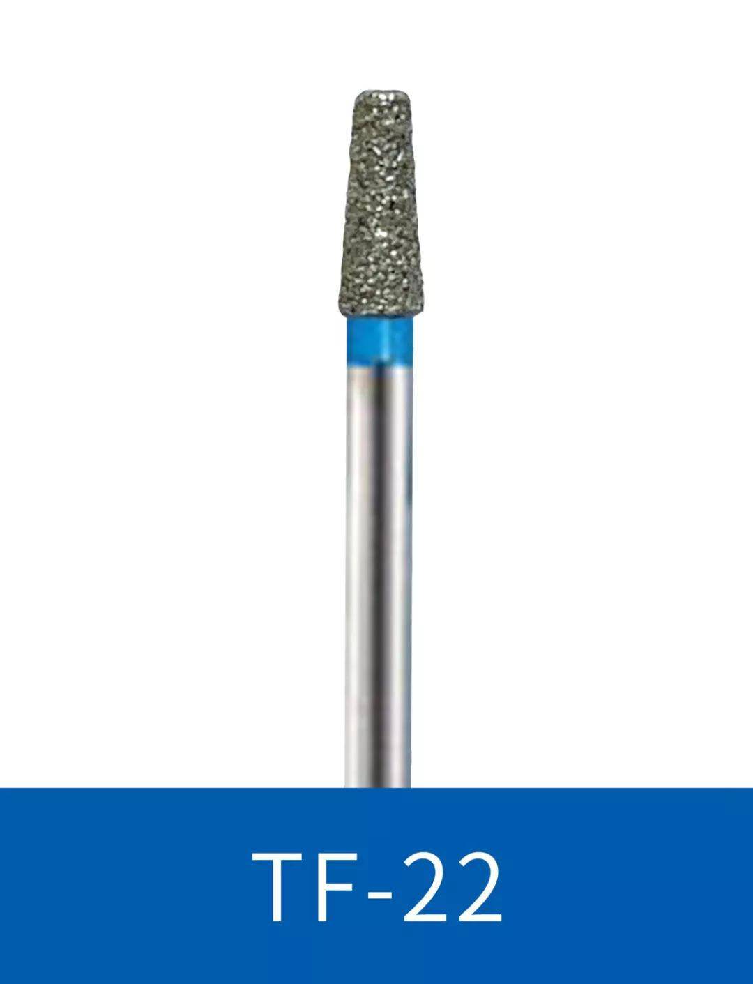 引导沟,确定深度切端的预备(推荐使用萨尼车针tf-22)01前牙预备流程5