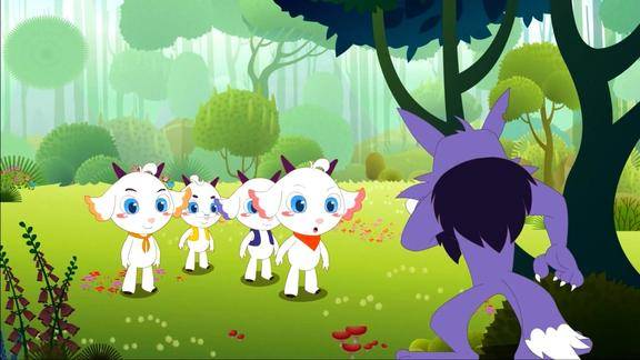 童话故事狼和七只小山羊上