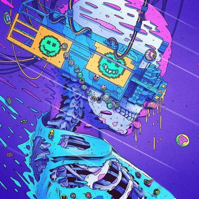 赛博朋克,充满未来感的反乌托邦画风