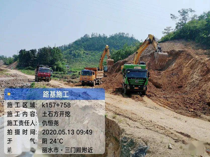 330国道缙云东渡至永康交界段改建工程一周动态