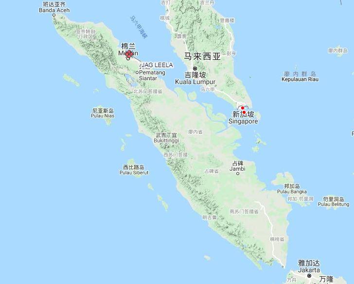 事发位置事故发生时油轮正在当地棉兰勿拉湾的waruna造船厂进行维修