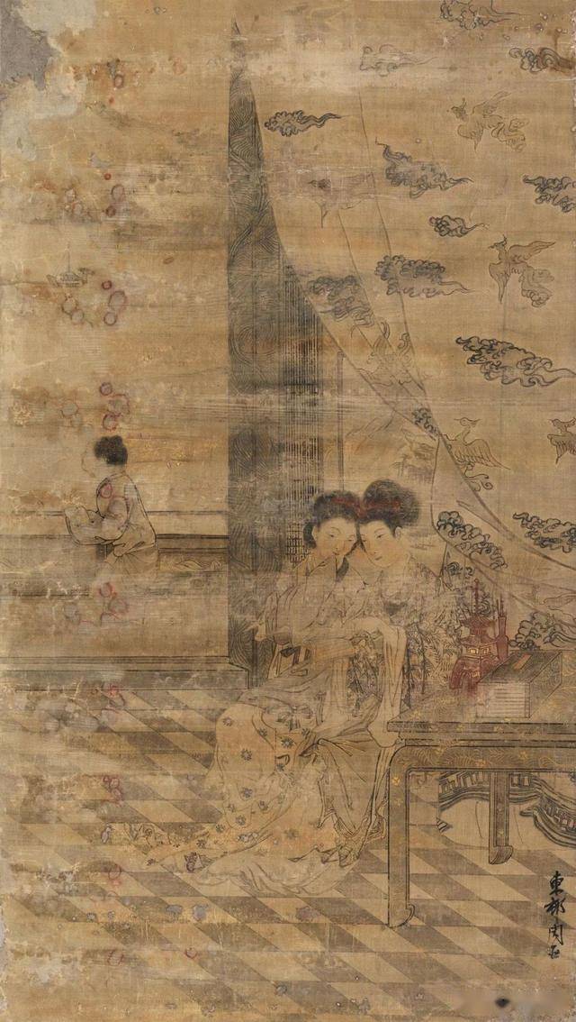 山水人物作品《流民图》虽然周臣不如唐寅名声远播,但在艺术市场上