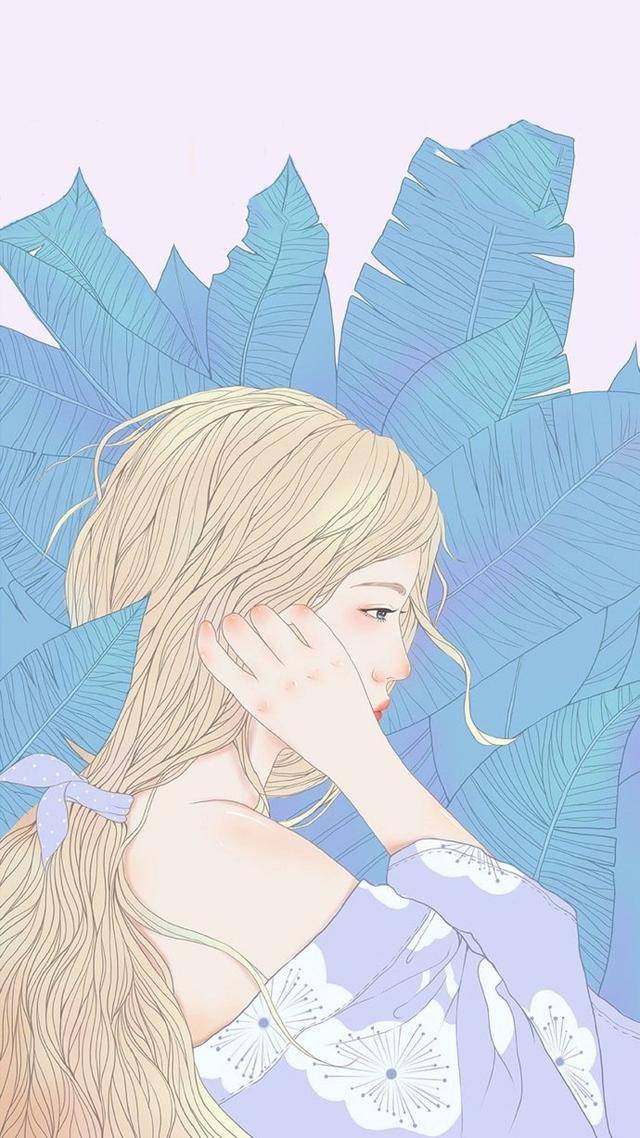 森系文艺少女插画