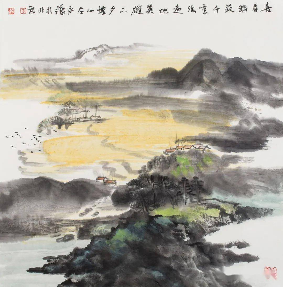 东方艺坛 ▎笔墨交融之下见真情——高永谦先生山水画欣赏