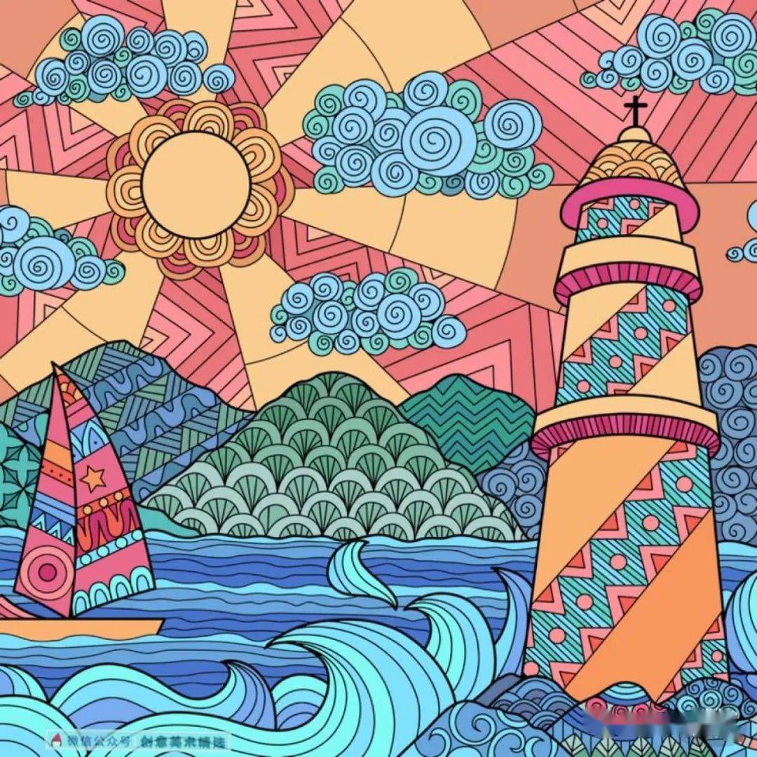 素材分享20张设计感十足的创意色彩装饰画每一张都想让人收藏