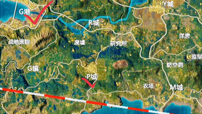在和平精英中一共有4个地图,在每个地图都会有一些非常热门的降落地点
