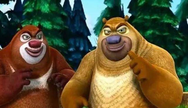 熊出没熊大熊二砍树光头强护林一样爆笑上演