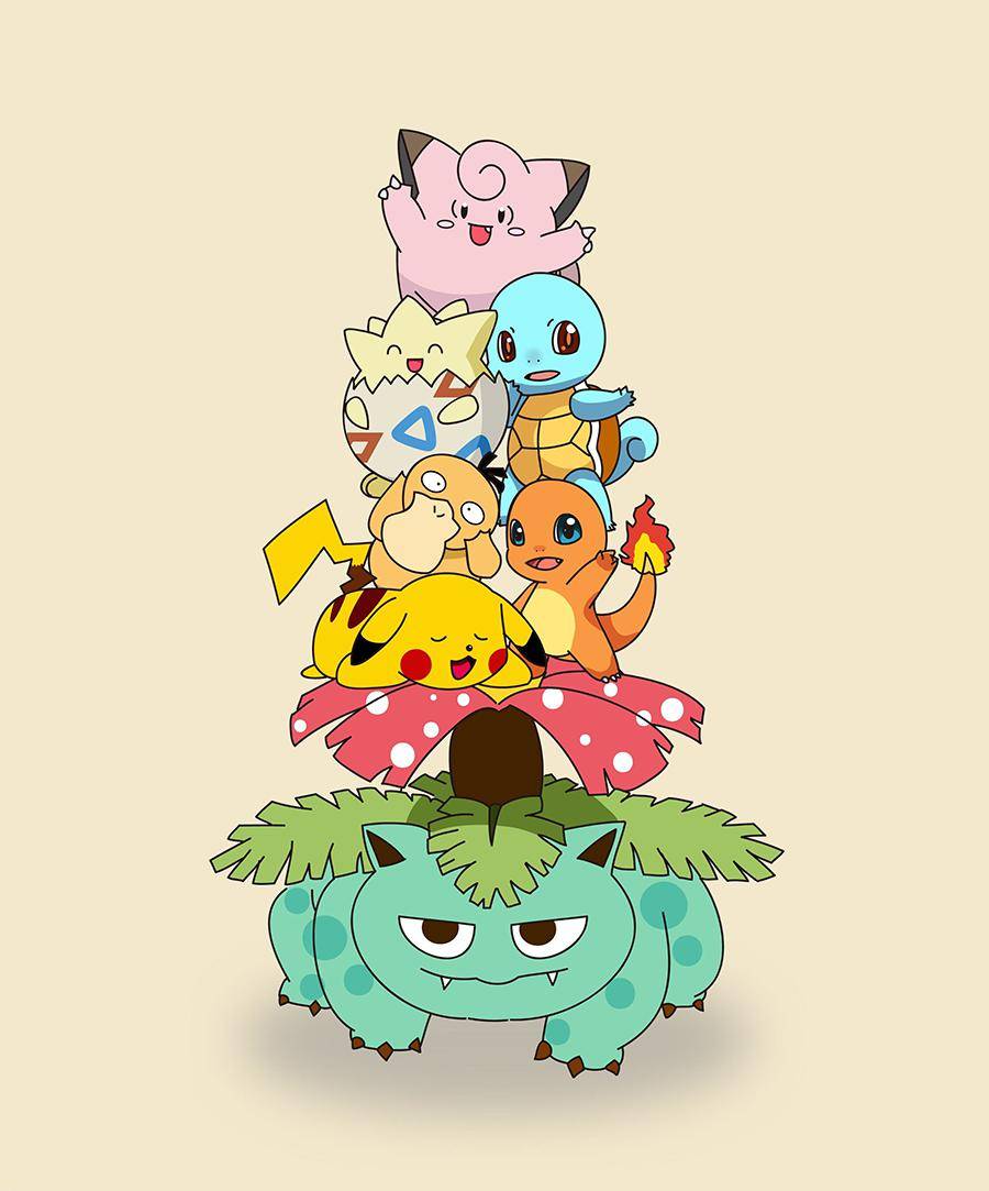 皮卡丘,胖丁,可达鸭,波克比,妙蛙草,杰尼龟,你最喜欢的是哪个?