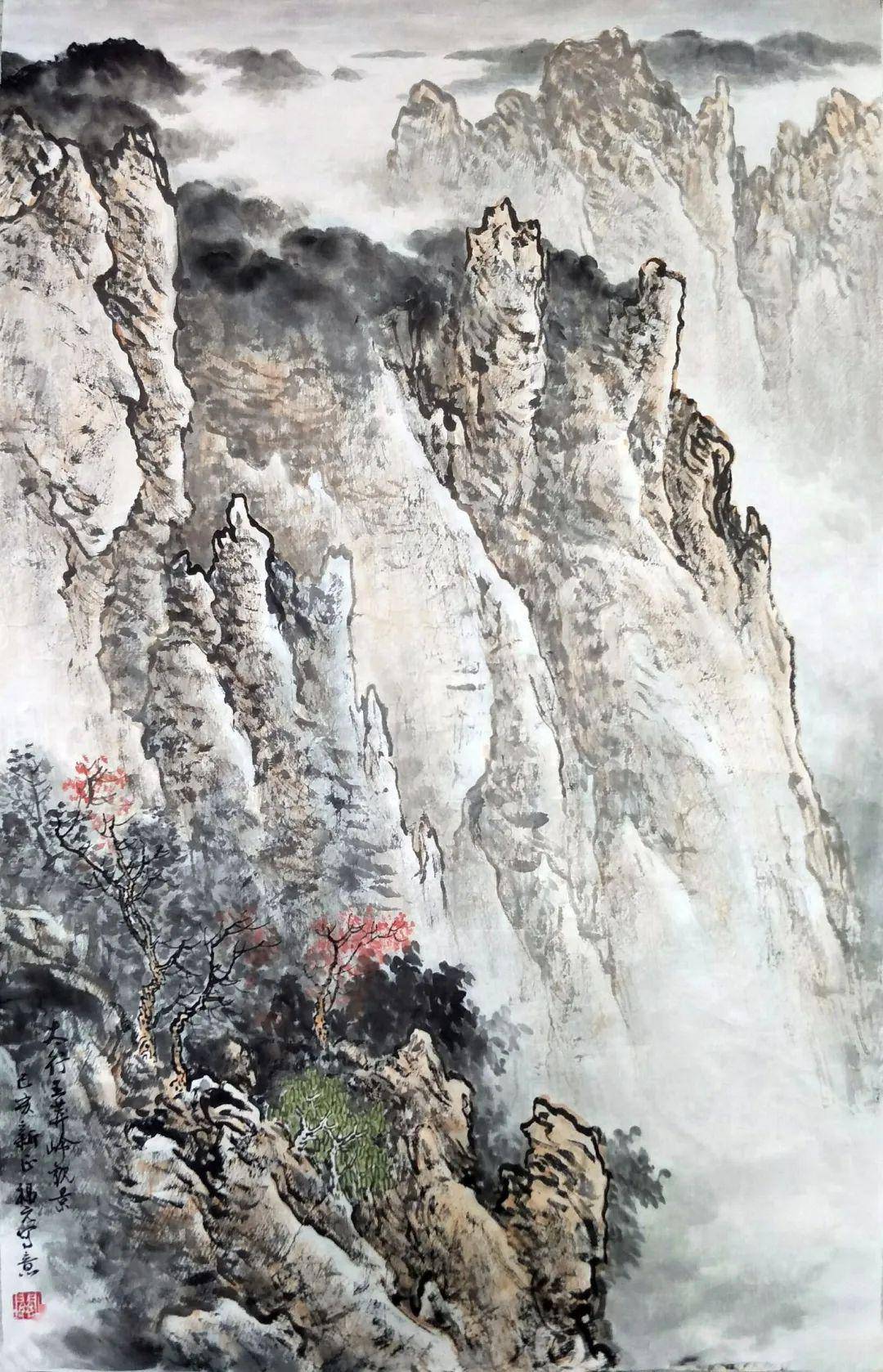 著名山水画家 关福元作品欣赏_国画