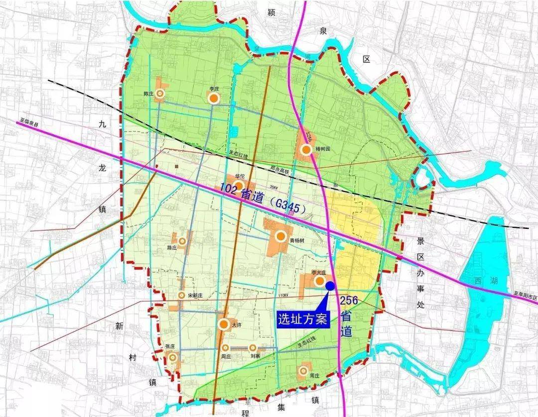 建设地点在阜阳市颍州区西湖镇李大庄(256省道西侧,102省道南1.