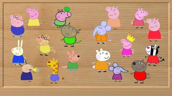 小猪佩奇和伙伴学习英语儿童益智游戏婴幼儿宝宝早教动画视频