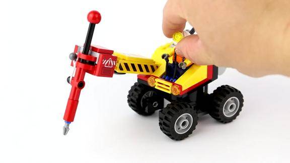 乐高60185积木lego益智拼装玩具城市系列采矿强力巨石劈裂机