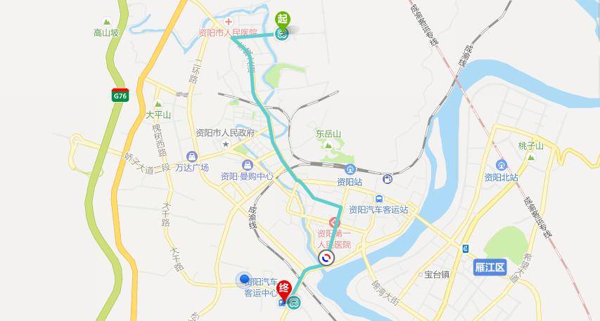 资阳公交车路线图图片