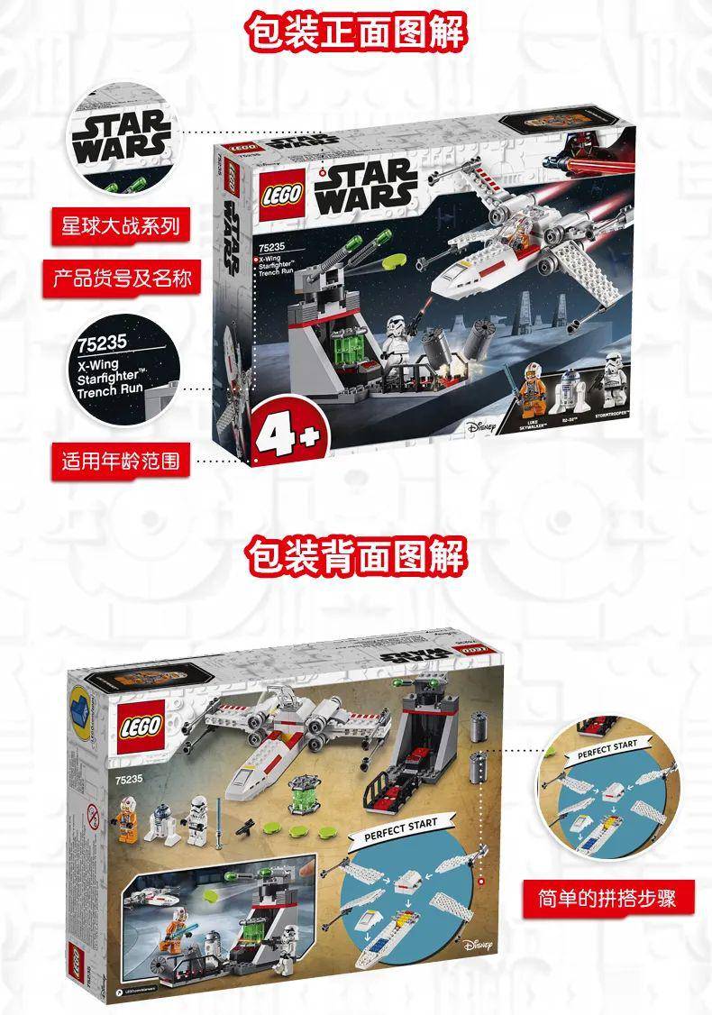 乐高星球大战starwarsx翼星际战机75235驾驶天行者卢克的x翼星际战机