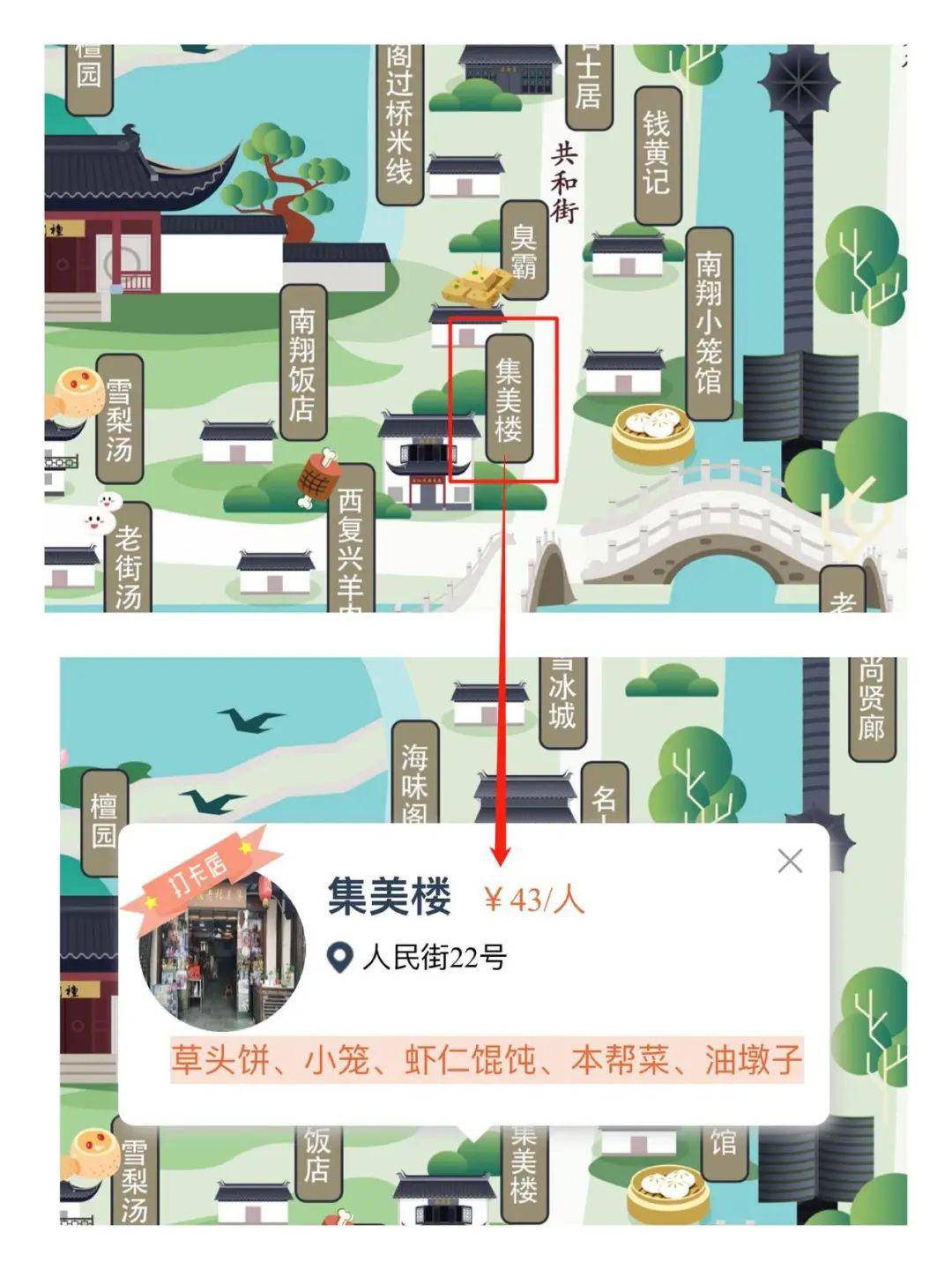 南翔老街美食地图