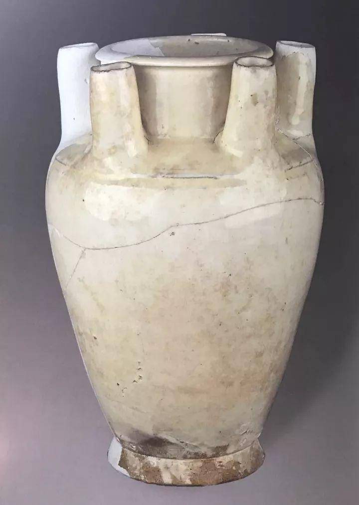 北宋晚期白釉五管瓶