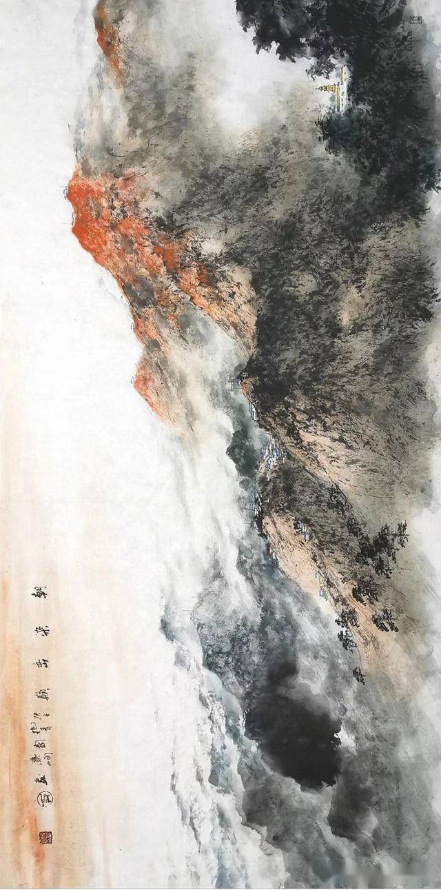 著名山水画家陈溪峋先生赴各地写生作品欣赏