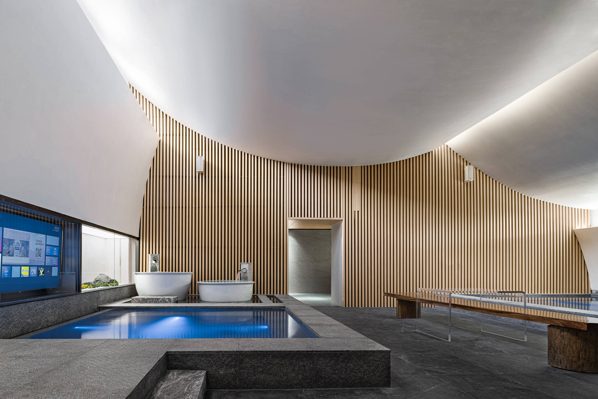 温泉设计洗浴设计温泉洗浴水养空间光与水的艺术盛宴