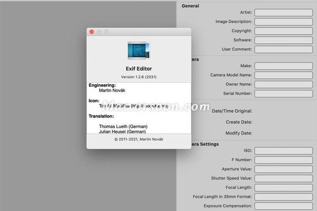 Exif Editor编辑处理元数据