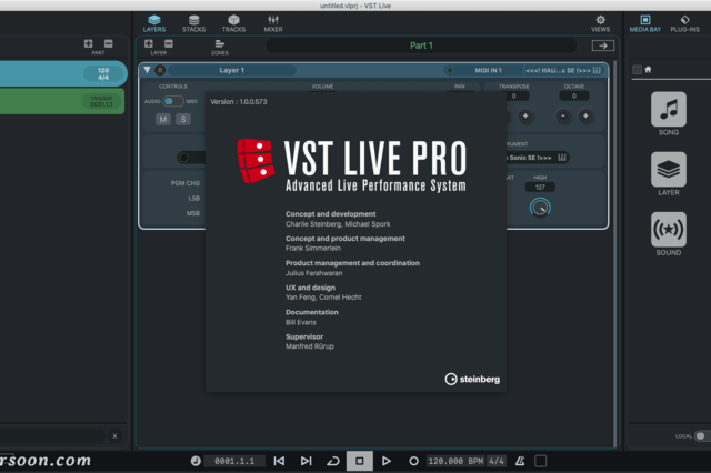 音乐人现场演出工具Steinberg VST Live