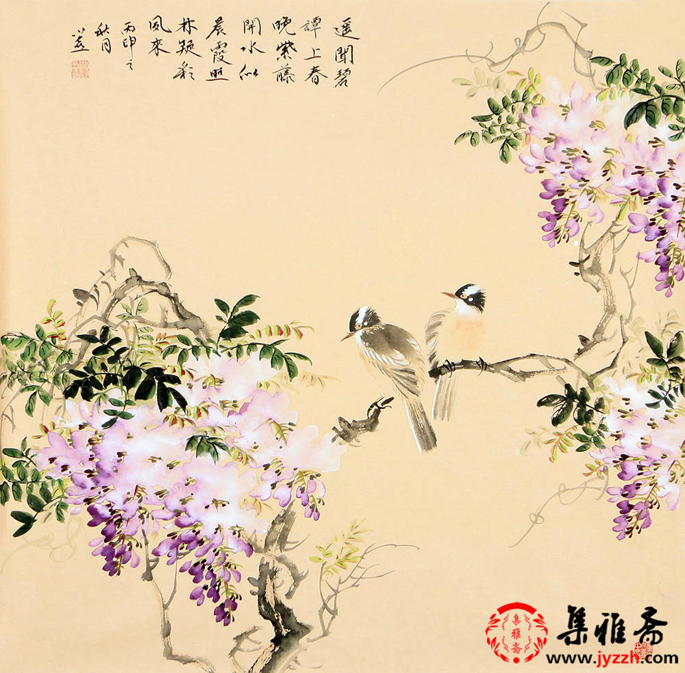 独爱一枝春色——皇甫小喜笔下的紫藤