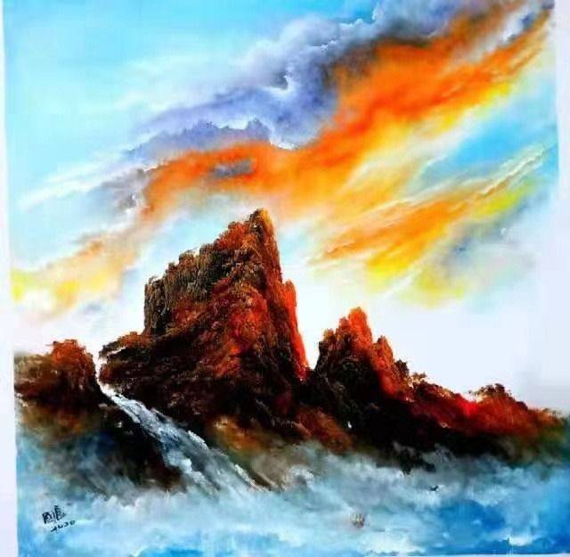 作品展示:——著名书法家,画家,篆刻家,诗人毛远志李国良先生的油画