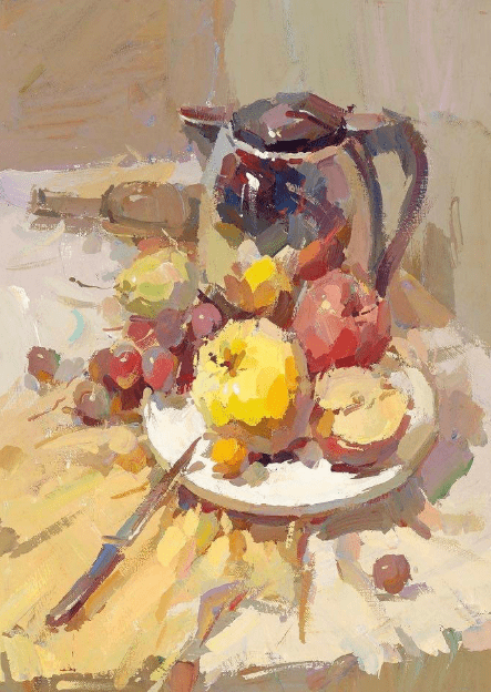 武汉209画室:美术高考丨色彩组合静物示范(联考风)