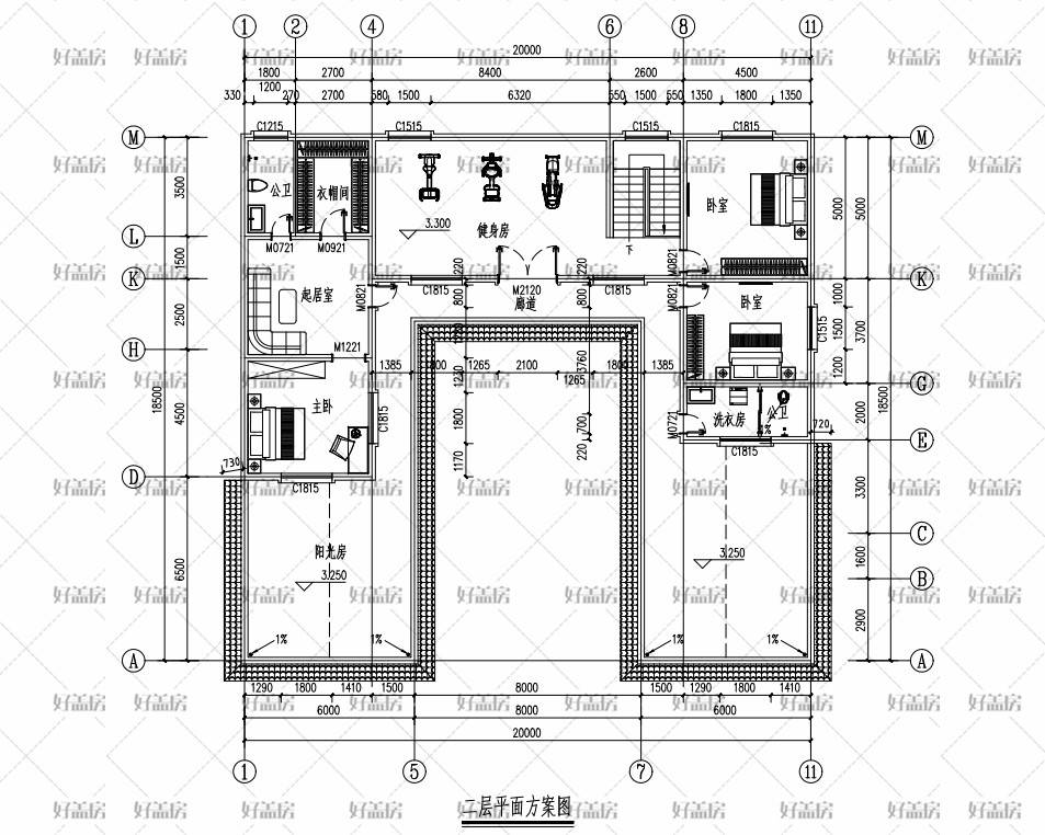 古代四进四合院平面图图片